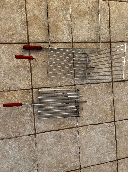 Conjunto de Grelhas para Churrasco Esmaltadas