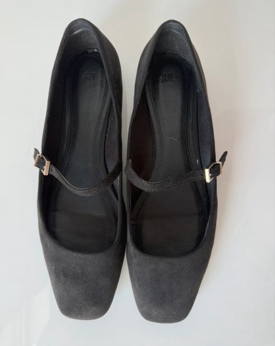 Baleriny Mary Jane H&M, czarne, r. 42