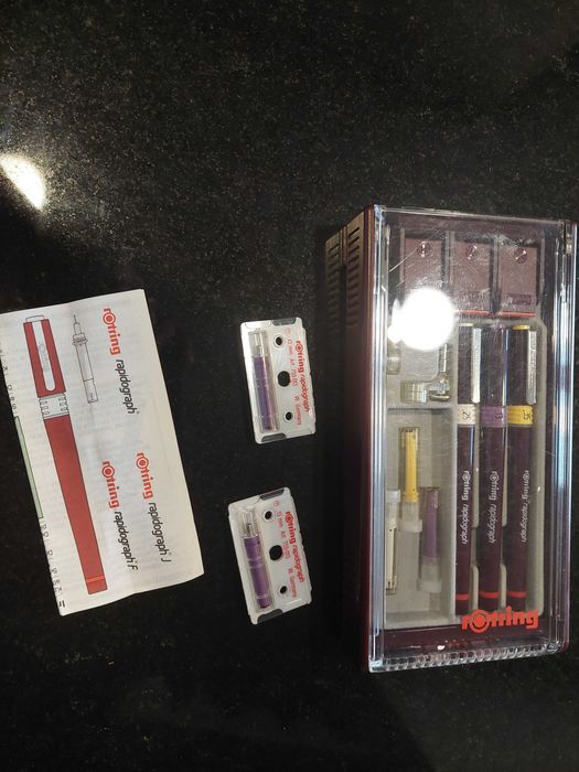 Estojo Rotring Rapidograph novo