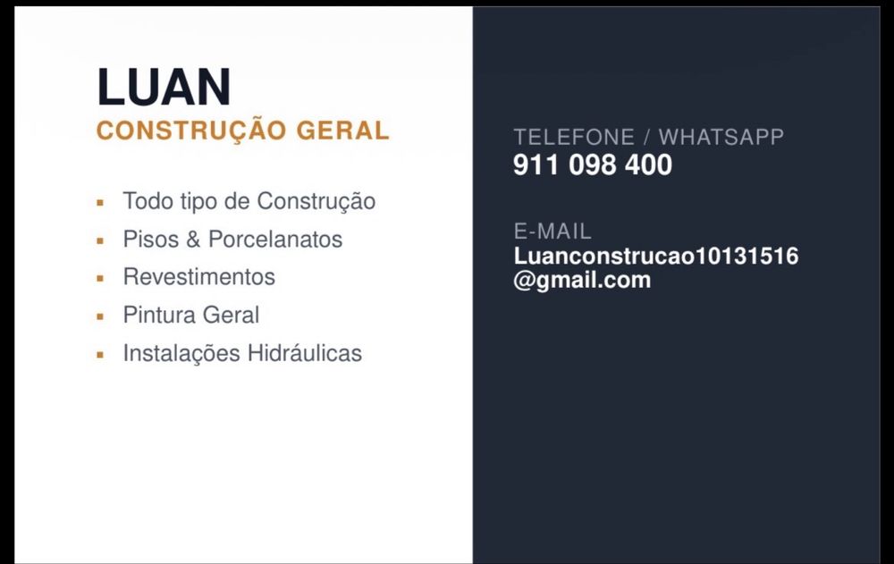 All Types of Construction • Flooring & Porcelain Tiles • General Painting • Hydraulic Installations
