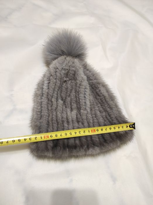 Шапка норкова натуральна one size як нова