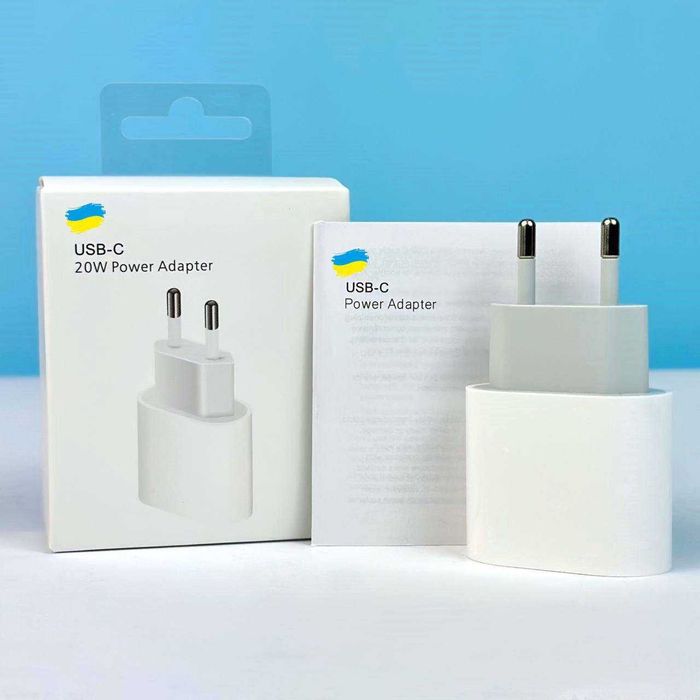 Блок/Адаптер USB-C 20W Power Adapter (Швидка зарядка) Опт/Дроп