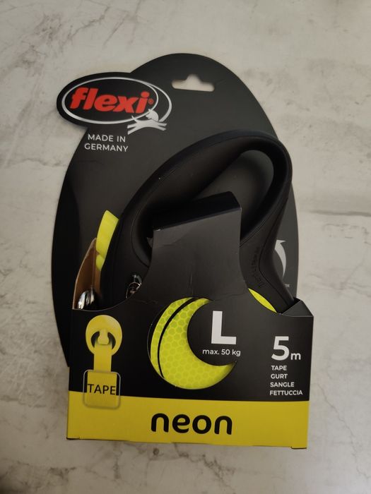 Smycz flexi L neon 5m