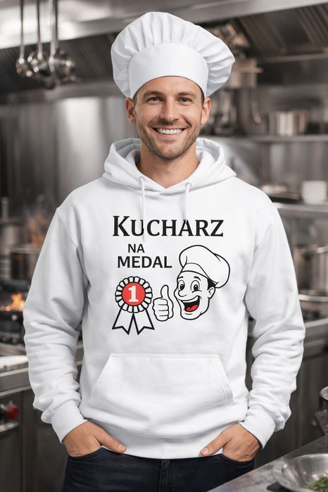 Kucharz na medal bawełniana bluza meska 9 rozmiarów dla kucharza