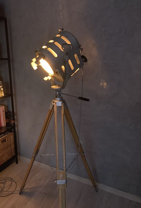 Lampa podlogowa PRL  Loft Vintage Glamour Boho Retro