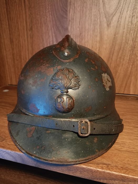 Hełm francuski Adrian Mle.15 ciekawy antyk militaria WW1