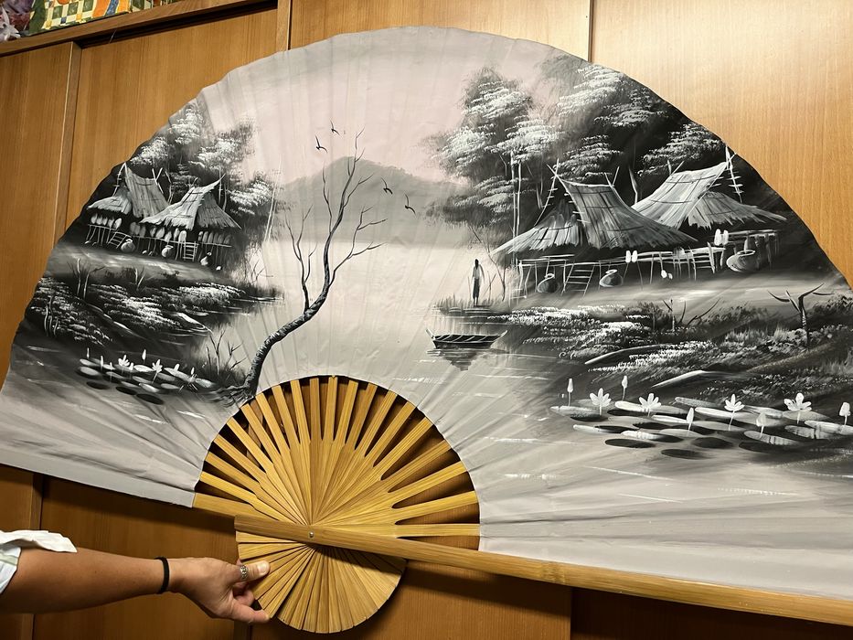 Leque decorativo oriental
