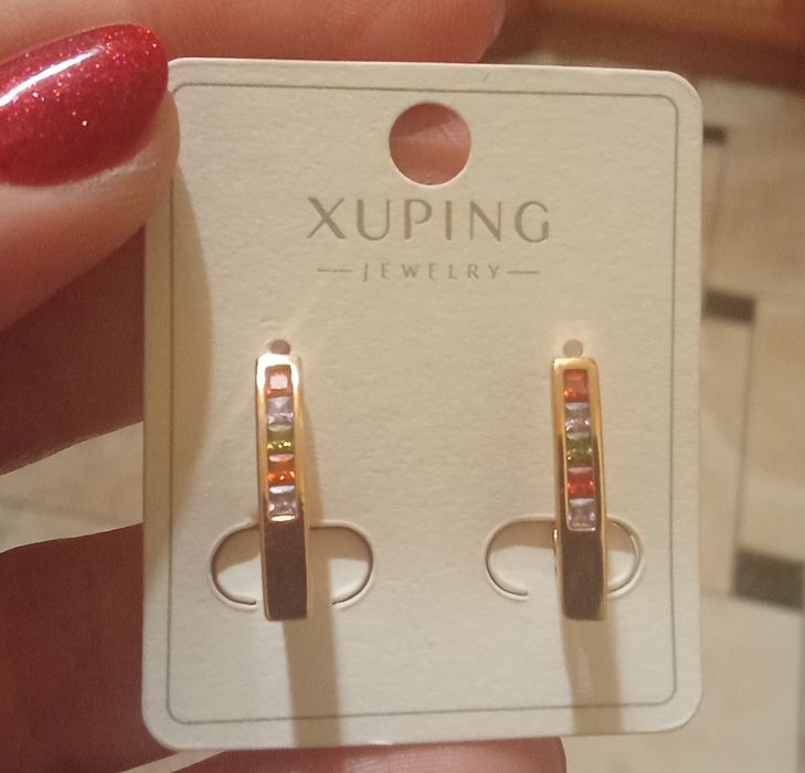 Сережки мед.золото