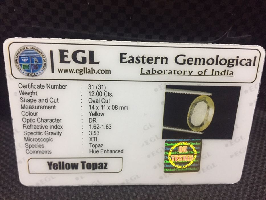 Topaz żółty.Yellow Topaz