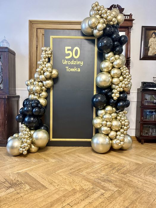 Dekoracje balonowe Scianka balonowa Chrzciny Komunie 18-stki Eventy