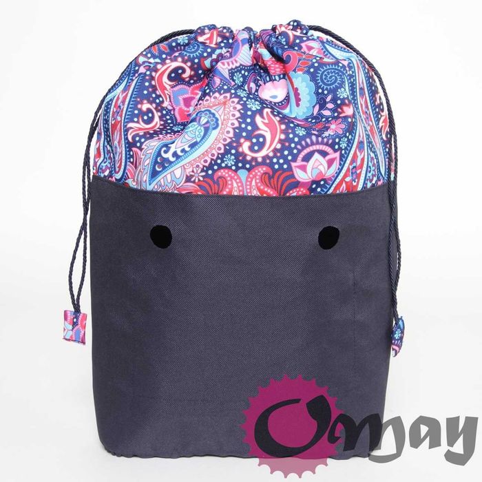 organizer OBAG MINI - worek orient granatowy komin oMay