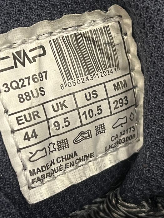 Кроссовки cmp kamsel low hiking gore tex размер 44 28.5