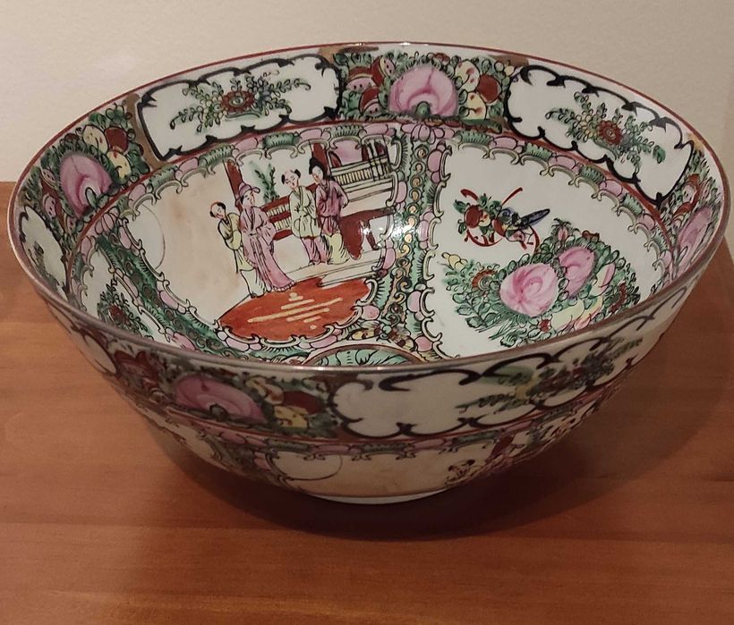 Taça estilo Rose Medallion