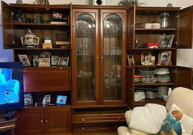 Móvel de Sala Completo em Madeira Maciça – Como Novo
