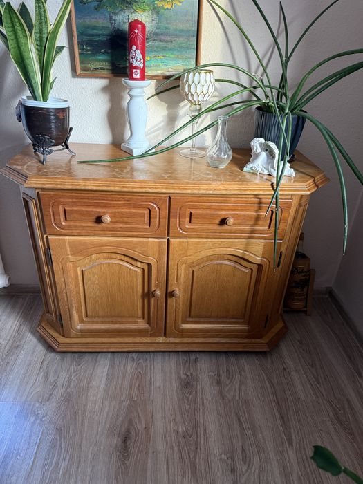 Dębowa komoda rtv