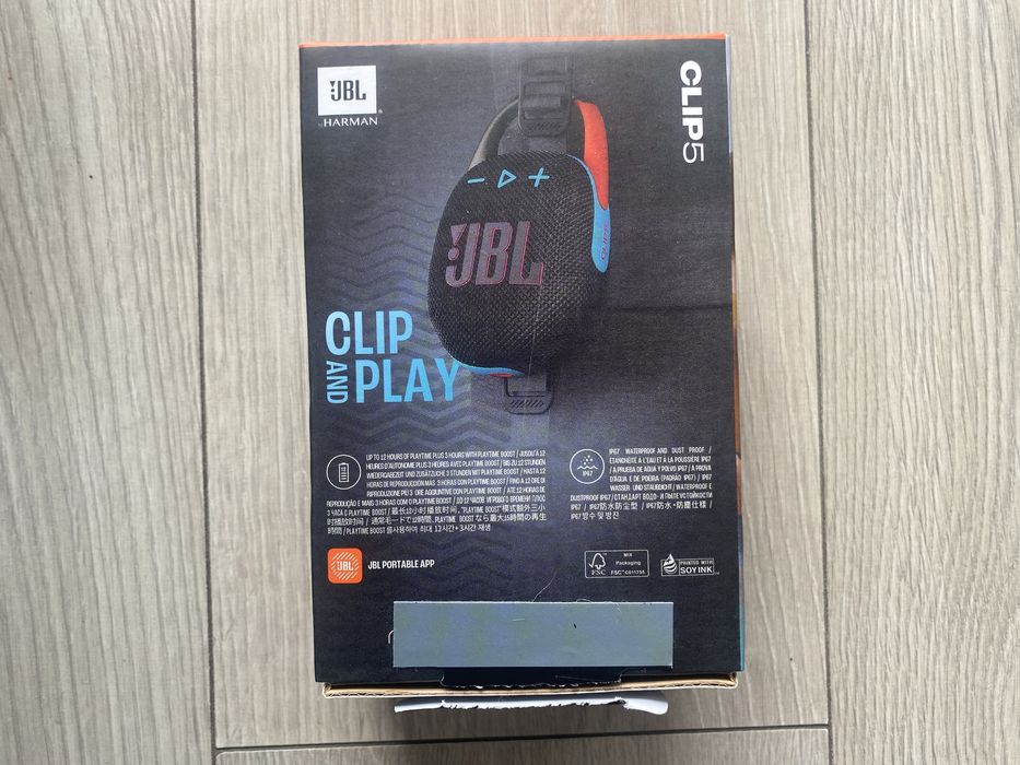 Nowy Głośnik Bluetooth JBL Clip5 Kolorowy