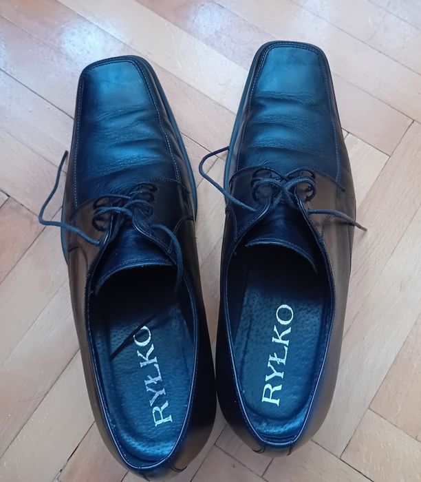 Półbuty eleganckie do garnituru skóra