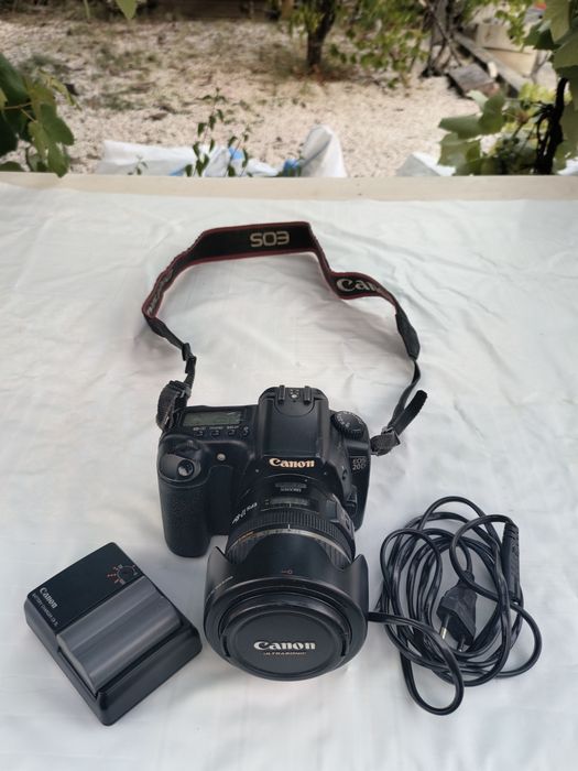 Câmera Canon 20D +lente 18-55 + Cartão 1gb