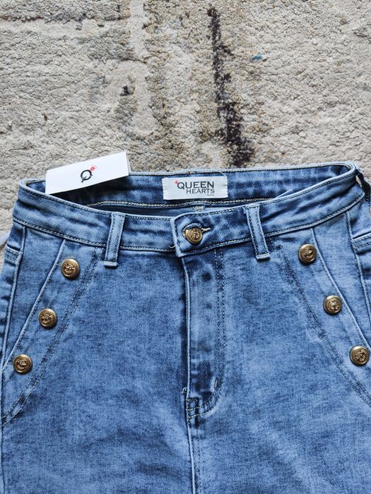 Spodnie damskie skinny jeans rurki 38 M Queen Hearts nowe z metką
