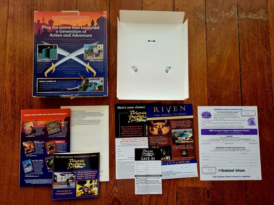 Jogos PC Big Box Prince of Persia Descent computador vintage