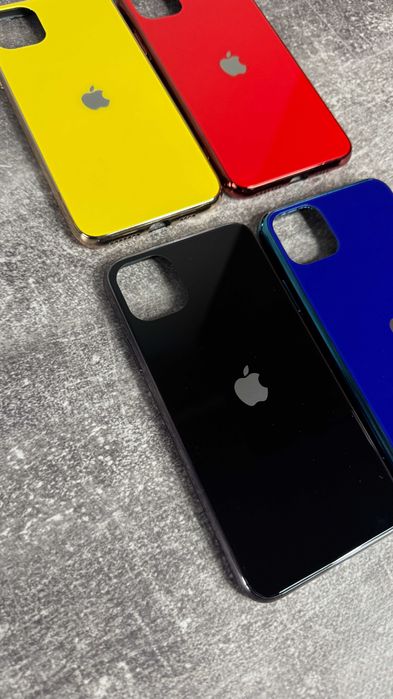 Скляний чохол iPhone 11 Pro Max / 13 Pro Айфон чехол Glass Case