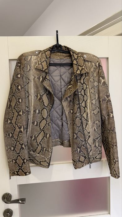 Куртка косуха натуральна шкіра пітона