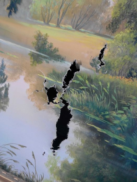 авторская картина маслом холст Кудинов А.И. живопись 80х130 см живопис