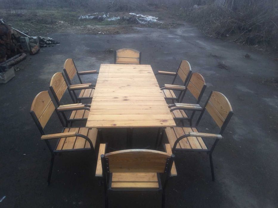 Вуличні меблі. Меблі для саду та літніх кафе. Стіл 160х80, 180х80