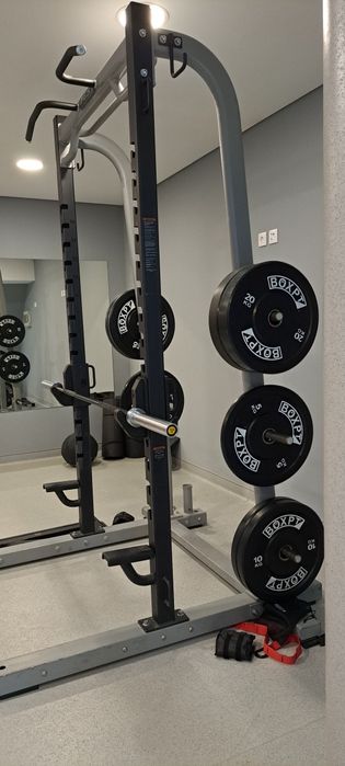 Rack / gaiola profissional PRECOR com discos | levantamento no local