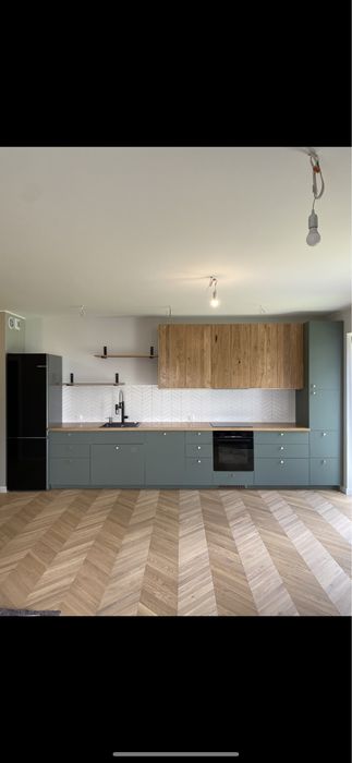 Debowa kuchnia na wymiar blat blaty fronty lite drewno