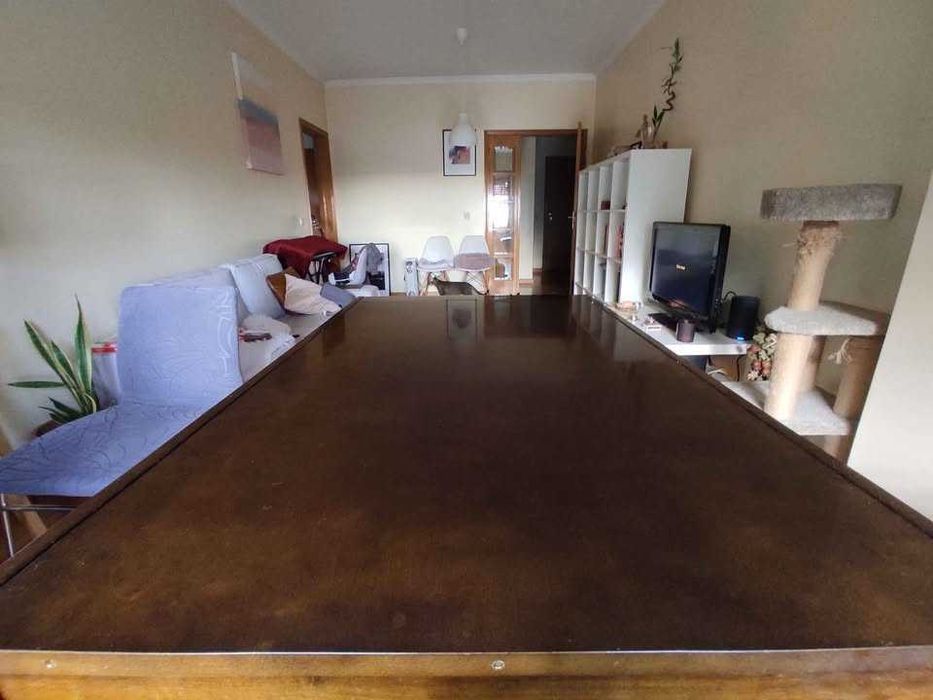 Mesa madeira 150x55 extensível