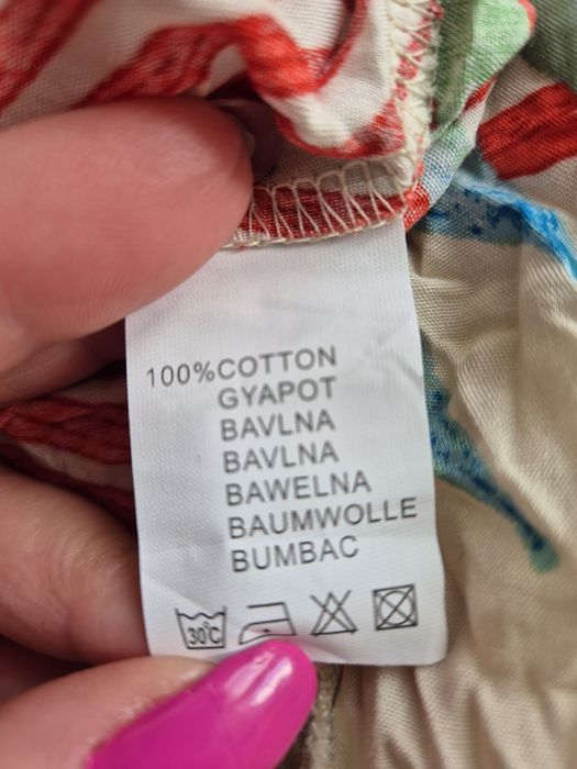 Sukienka damska letnia,  długa na gumkach w pasie