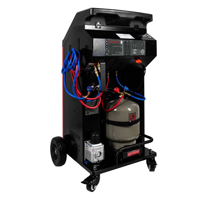 STACJA do obsługi KLIMATYZACJI serwis PÓŁ - AUTOMAT R134A blokada WAGI