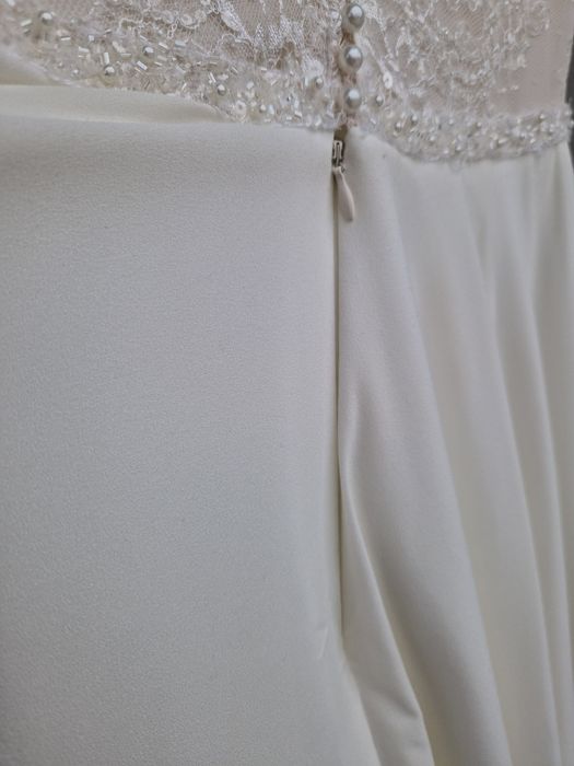 Suknia ślubna szyfon koronka