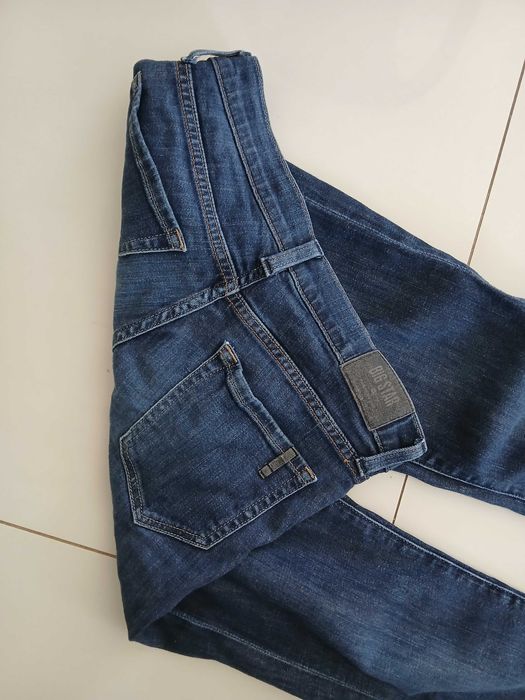 Big Star jeansy rurki 26 xs 34 granatowe spodnie petite