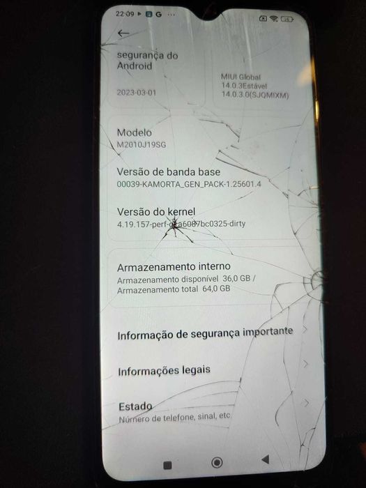 Xiaomi Redmi 9T Azul 4GB RAM 64GB Ecrã Partido