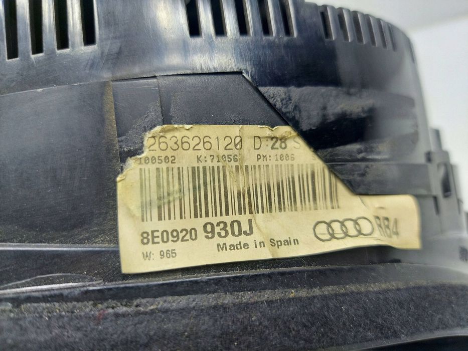 Licznik Prędkościomierz Audi A4 B6 1.9 Tdi 8E0920930J