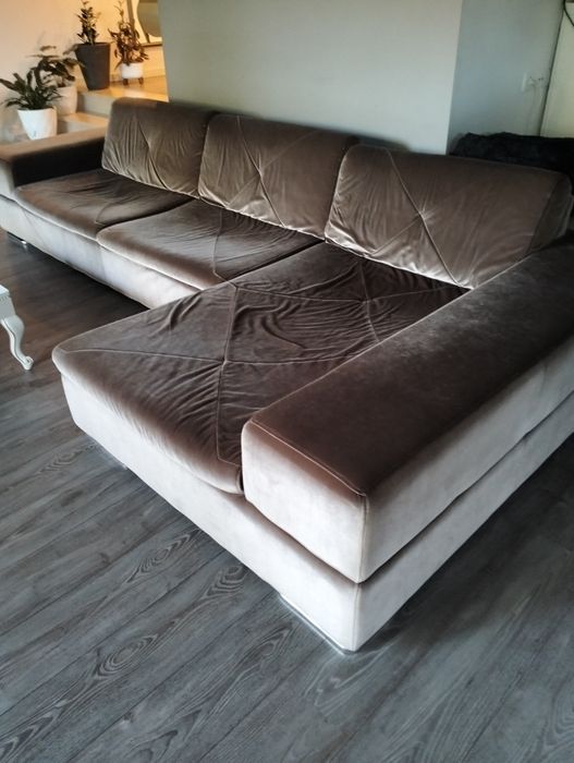 Vendo sofá com chaise longue em bom estado