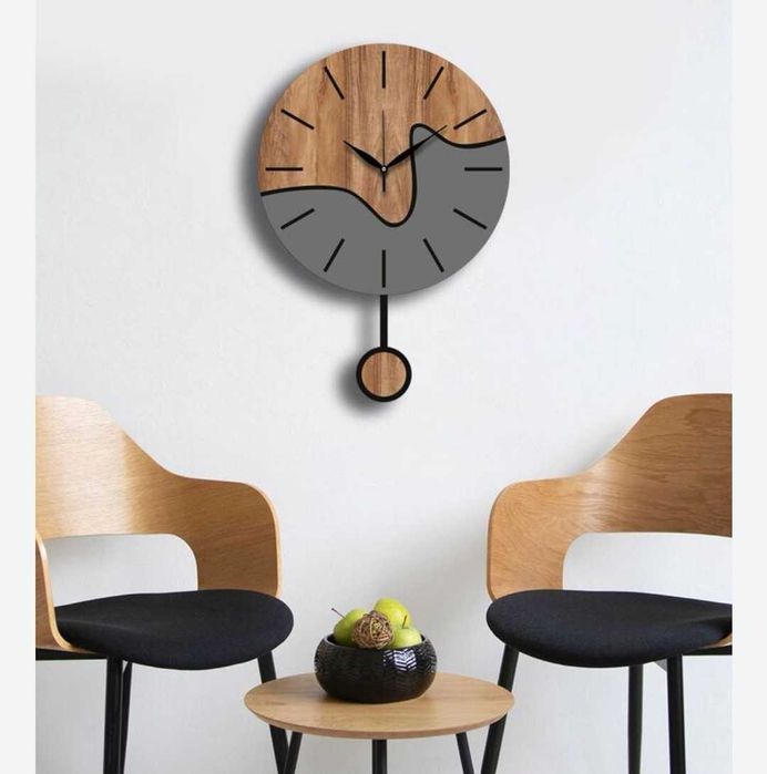 Zegar ścienny drewniany
