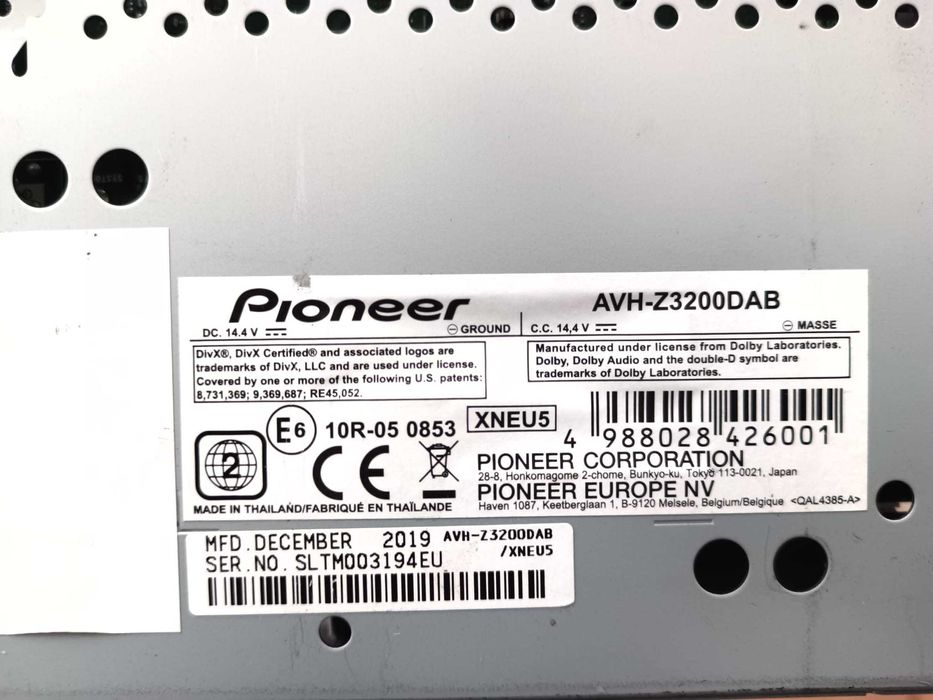 Auto Rádio Pioneer AVH-Z3200DAB