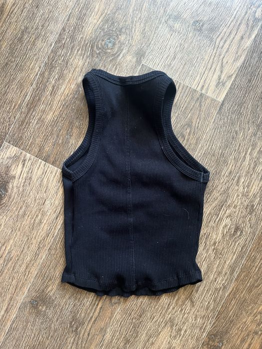 чорна майка від Goldi в рубчик