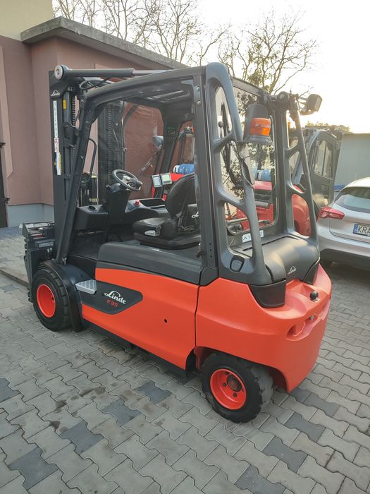 Wózek widłowy Linde E35L TRIPLEX ,wolny skok, 4xsekcja hydrauliczna