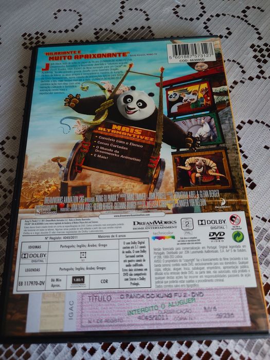 Panda do King fu 2 dvd