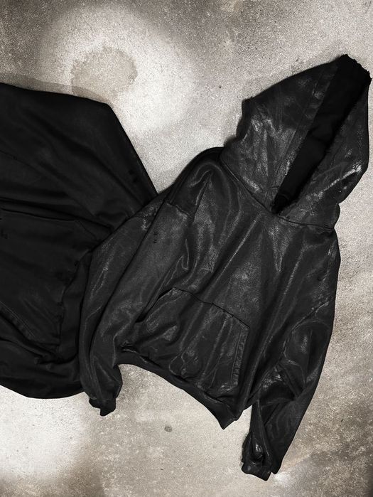 Чорна wax воск худи або зип худи опиум hysteric glamour rick owens y2k