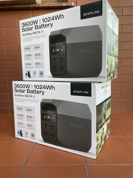 Зарядна станція EcoFloow Delta3 , 1800W 1024Wh Solar Battery ( ДБЖ]UPS