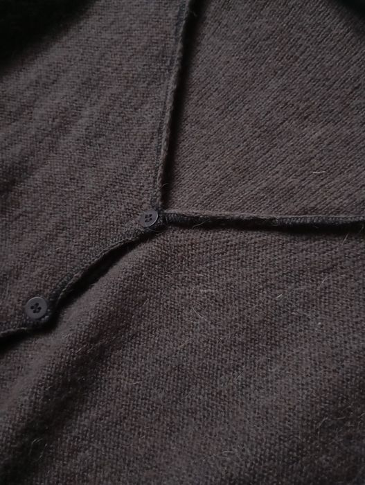 ZARA M-L niespotykany brązowy kardigan z wełną i alpaka