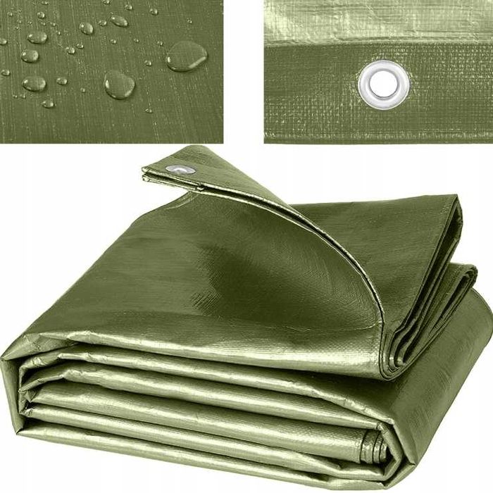 Plandeka wzmacniana 5x6m  Płachta mrozoodporna wodoodporna mocna gruba