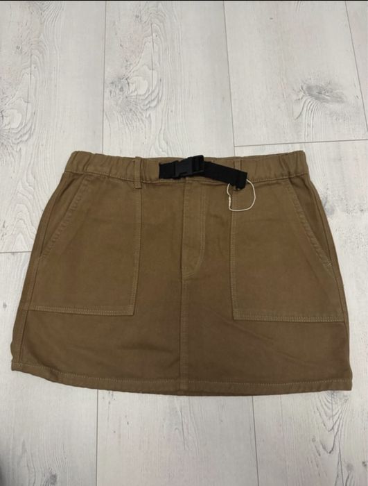 Ołówkowa brązowa/karmelowa spódnica mini Stradivarius