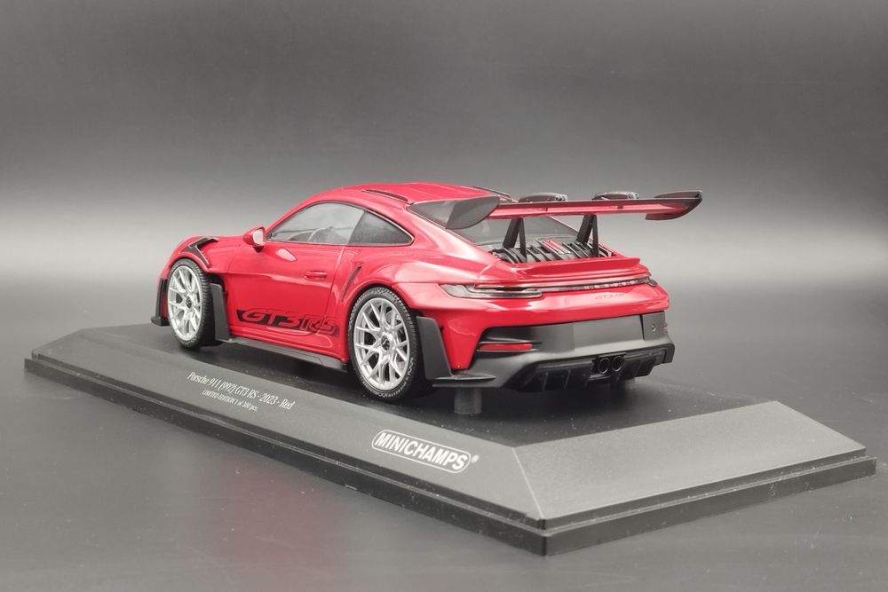 1:18 Porsche 911 992 GT3 RS Red with Silver Wheels  Minichamps