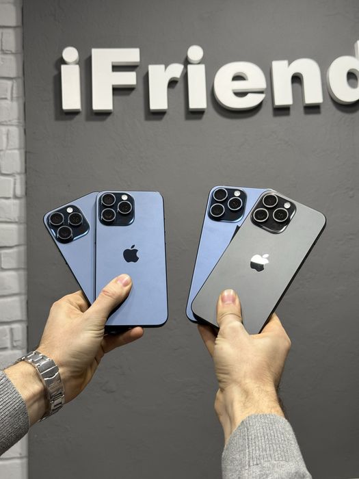 used  iPhone 15 pro max 512gb black, blue